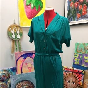 Vintage Silk Diane Von Furtenberg shirtwaist dress